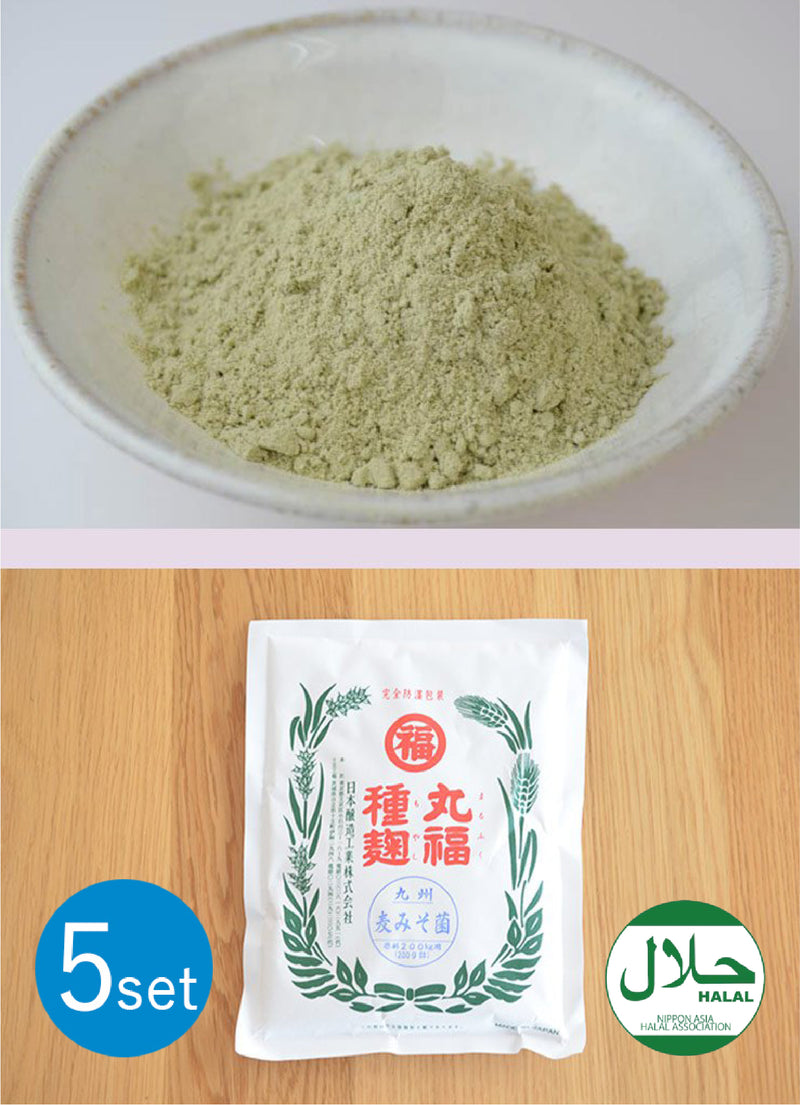 [Pre-Order Set of 5] Koji Starter Powder Kyushu Barley Miso 200g (For 200kg Portion) - Marufuku Koji Starter, Product from Nihon Jyozo Kogyo, Japan